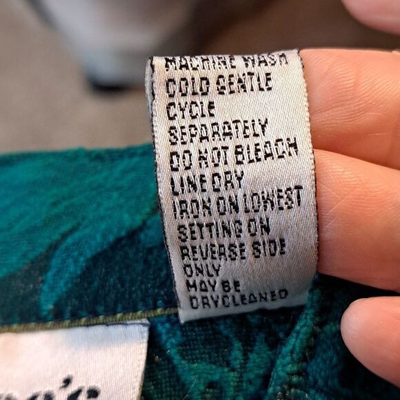 Chico’s Women’s Jacket Turquoise Purple Green Stripe Front Button Size 0 =XS 4/6 - Picture 8 of 11